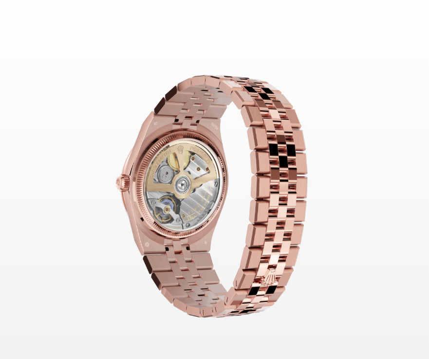 Rolex  Ranger Oyster-type, 36 mm, diamond and eternal rose gold women’s replica watchModel 127285TBR
