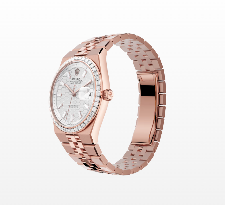 Rolex  Ranger Oyster-type, 36 mm, diamond and eternal rose gold women’s replica watchModel 127285TBR