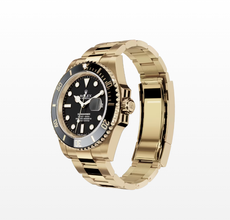 Rolex Submariner Date, 41mm, Yellow Gold Reissue Watch, Reference  126618LN
