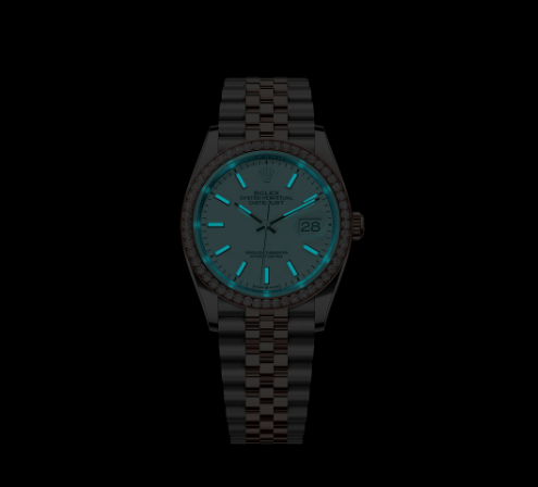 Rolex Datejust 36 Oyster, 36mm, Diamonds, Everose Gold and Oystersteel 126287RBR