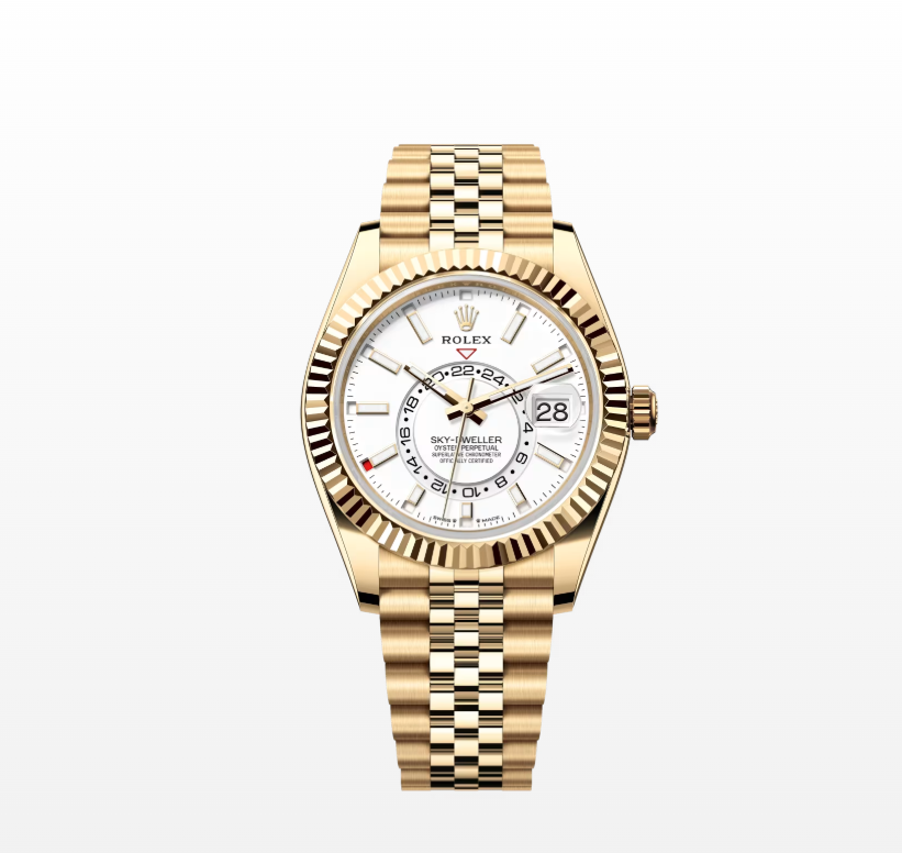 Rolex Sky-Dweller Oyster, 42mm, Oyster, 42mm, Yellow Gold Reissue Watch 366938