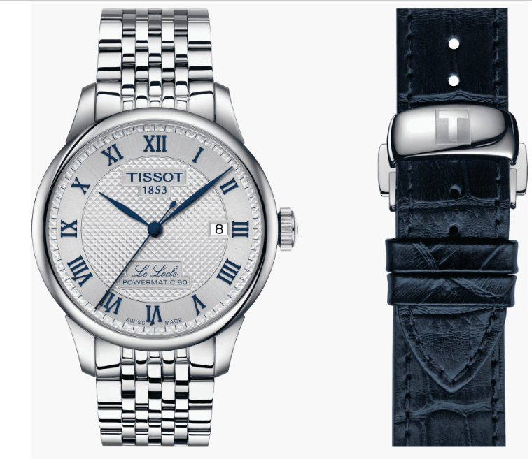 Tissot Le Locle Collection Stainless Steel Bracelet Automatic Men's Watch with 80 Movement, 20th Anniversary Edition, Replica Watch