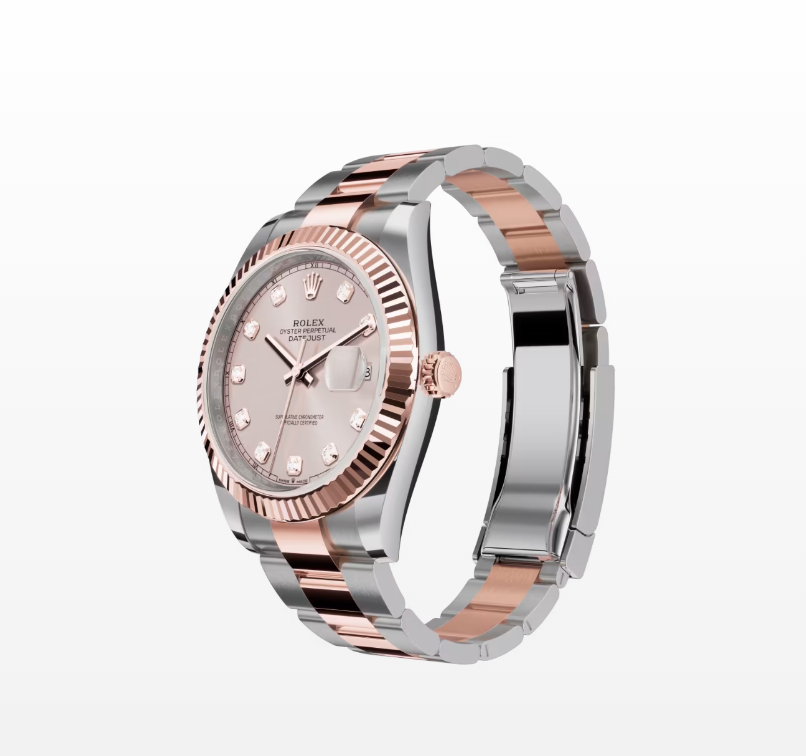 Rolex Datejust 41 Oyster, 41mm, Everose Gold and Oystersteel Reissue Watch  126331
