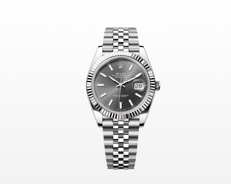log Type 41 oyster, 41mm, white gold and oyster steel Replica Wacthes